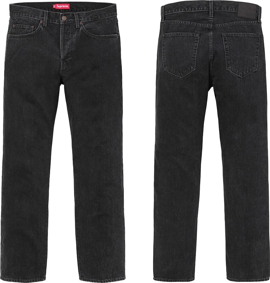 Stone Washed Black Slim Jeans
